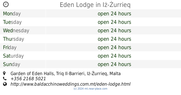 Cottage Gardens Iz Zurrieq Opening Times Tel 356 2168 0167